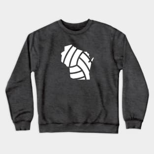 Wisconsin Volleyball Icon - Indoor Beach Grass Crewneck Sweatshirt